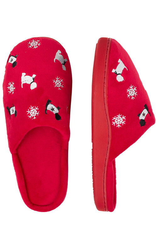 westie slippers embroided snowflake westie slipper westie slippers embroided snowflake westie slipper